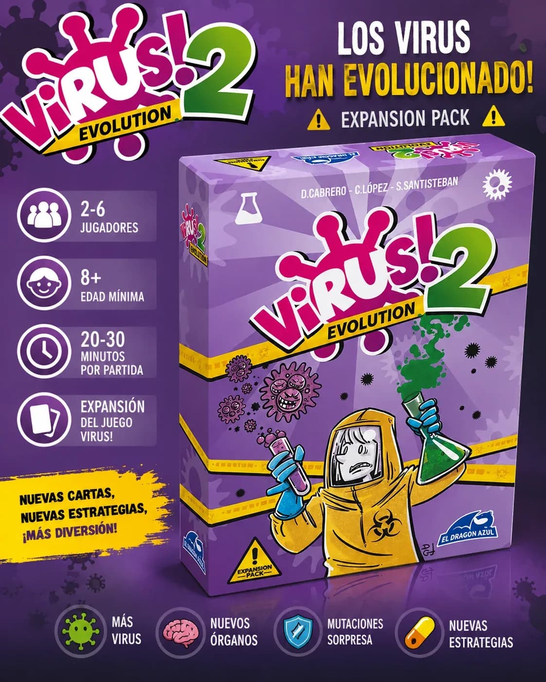 Virus! 2 Los Virus Han Evolucionado! Expansion Pack (Requiere Virus 1)