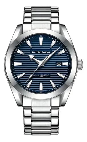 Reloj Crrju Hombre| Lujo Clásico, Acero | Manecilla Nocturna