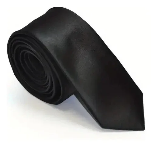 Corbata Corbatin Negro Skinny Negro Lisa 142 Cm