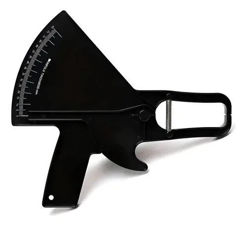 Gran Plicometro Pro Caliper Herramienta Medir Grasa Corporal Negro