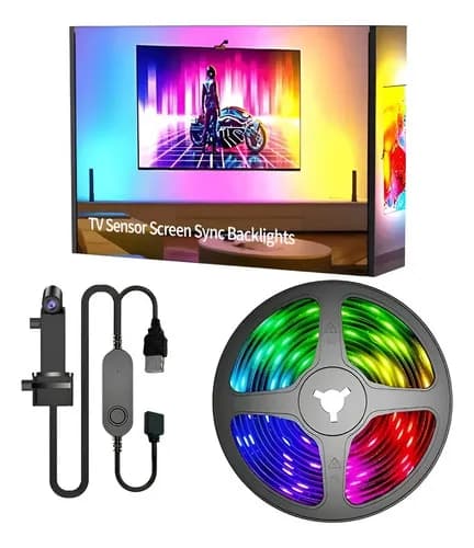 Inmersión Wifi Tv Led Retroiluminación Con Cámara Rgb | Pled 5m Rgb Ic - Hasta 70 Pulgadas