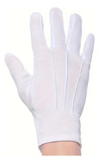 Guantes Tela Blancos Para Abanderados, Militares, Etc