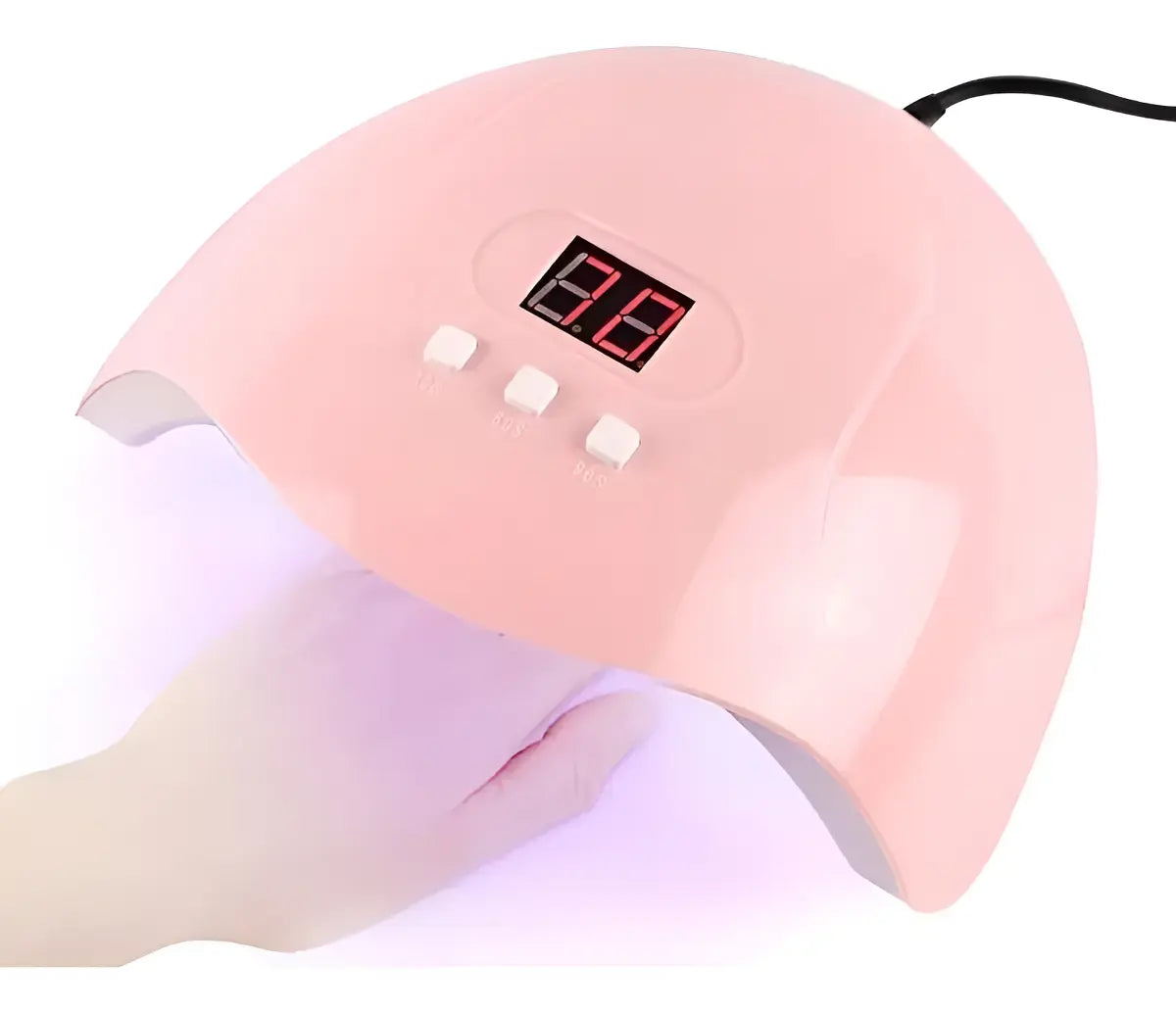 Lampara Uv Led Secador Uñas Led Cabina Ultravioleta Blanco