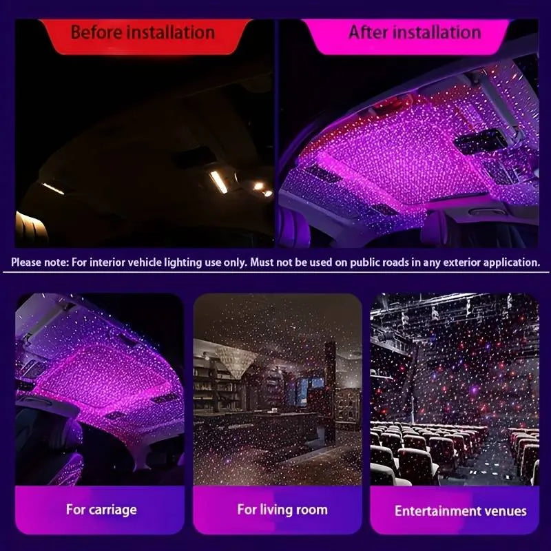 Accesorio Auto Led Rgb Pieza Led Ambiente Fiesta Plug & Play