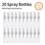 Envase Frasco Con Spray | 2ml | X20 Unidades |y 6 Accesorios