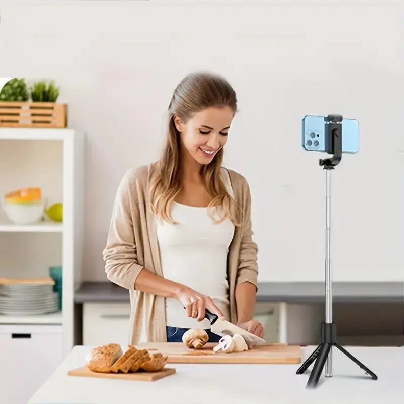 Tripode Bluetooth Palo Selfie Selfie Stick Profesional Viaje