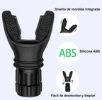 Entrenador Pulmonar Portátil Resistencia Ajustable Color Negro