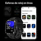 Reloj Inteligente Militiar Smartwatch | Linterna | Tft  1.9  Blanco Tpu Negro