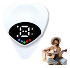 Afinador Y Púa Para Guitarra 2 En 1 Color Blanco Blanco