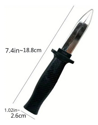 Cuchillo Falso Retráctil Ideal Broma Halloween Casa Chascos Negro