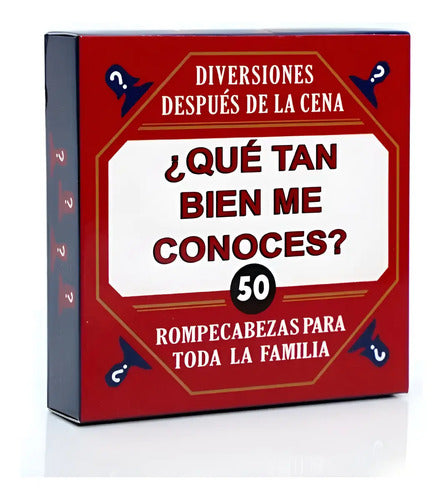 Juego De Mesa  ¿qué Tan Bien Me Conoces?  Tarjetas 5x5cm