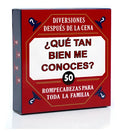 Juego De Mesa  ¿qué Tan Bien Me Conoces?  Tarjetas 5x5cm