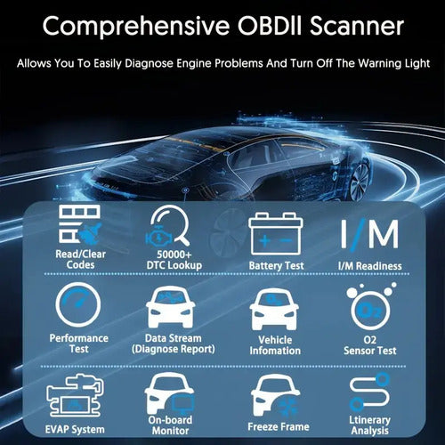Scanner Diagnostico Auto Obd2 Bluethoot Inalambrico Con App