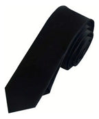 Corbata Corbatin Negro Skinny Negro Lisa 142 Cm