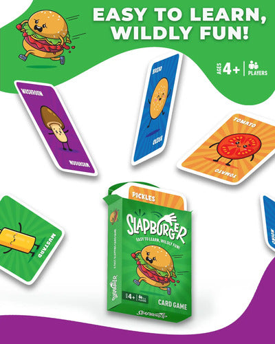 Juego De Mesa Slapburger Cartas Rapidez Familia Guia Espanol