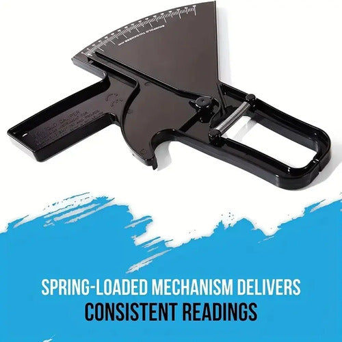 Gran Plicometro Pro Caliper Herramienta Medir Grasa Corporal Negro