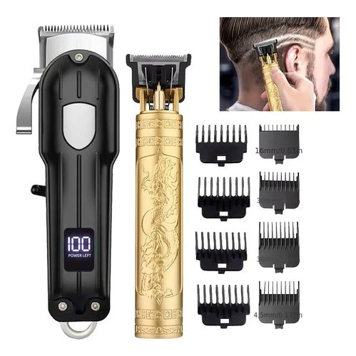 Kit Barberia | Peluquería | 3 Maquinas | Pbarber Profesional Dorada