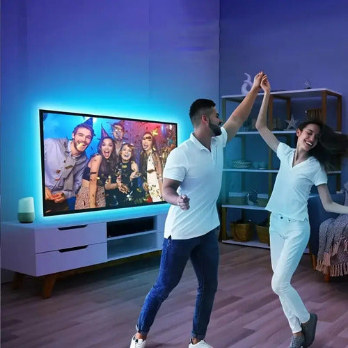 Rollo Led Luces Rgb 5 Mts Kit Smart Tv Hasta 65 Pulgadas Rgb