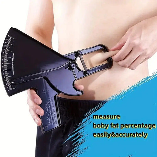 Gran Plicometro Pro Caliper Herramienta Medir Grasa Corporal Negro