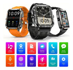 Reloj Inteligente Militiar Smartwatch | Linterna | Tft  1.9  Blanco Tpu Negro
