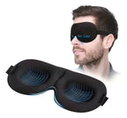 Combo Relax Antifaz Dormir Blackout + Masajeador Cabeza Negro Antifaz Blackout Y Masajeador