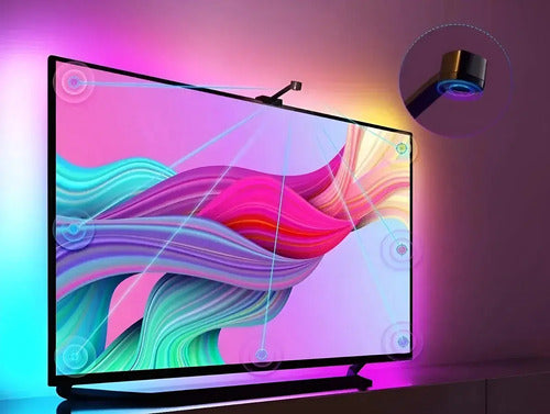 Inmersión Wifi Tv Led Retroiluminación Con Cámara Rgb | Pled