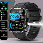Reloj Inteligente Militiar Smartwatch | Linterna | Tft  1.9  Blanco Tpu Negro