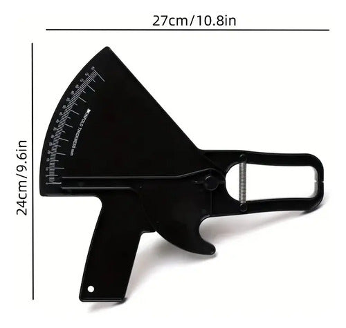 Gran Plicometro Pro Caliper Herramienta Medir Grasa Corporal Negro