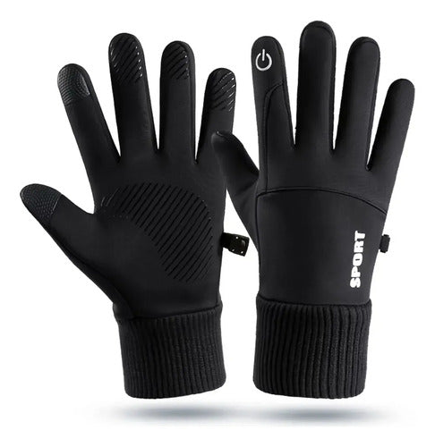 Guantes De Nieve Térmicos De Neopreno Negro Lisa L