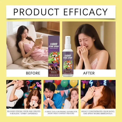 Juego Spray Para Pedos, Divertido, Extra Fuerte, Divertido Lila