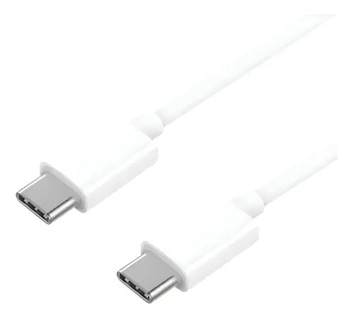 Cable Usb Tipo C A Tipo C | Carga Rápida 10-20w Blanco