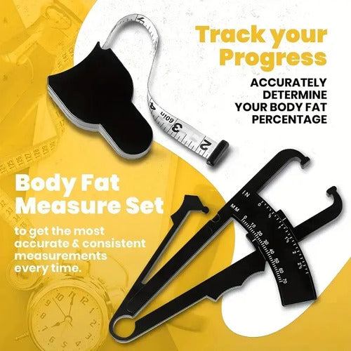 Plicometro Caliper Para Medir Grasa Corporal Cinta De Regalo