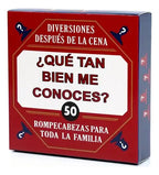 Juego De Mesa  ¿qué Tan Bien Me Conoces?  Tarjetas 5x5cm