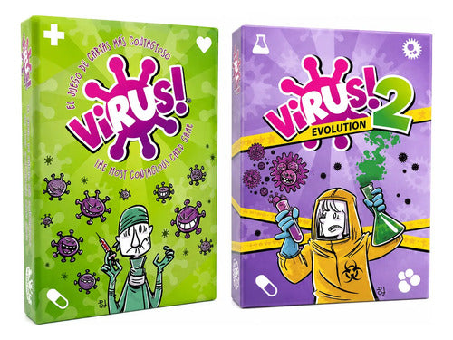 Pack Juego De Mesa Virus 1 + Virus 2 En Español Importado