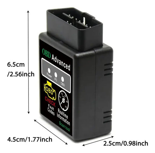 Scanner Diagnostico Auto Obd2 Bluethoot Inalambrico Con App