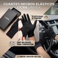 Guantes Negros Elásticos Licra Unisex, Unboxing, Conducción