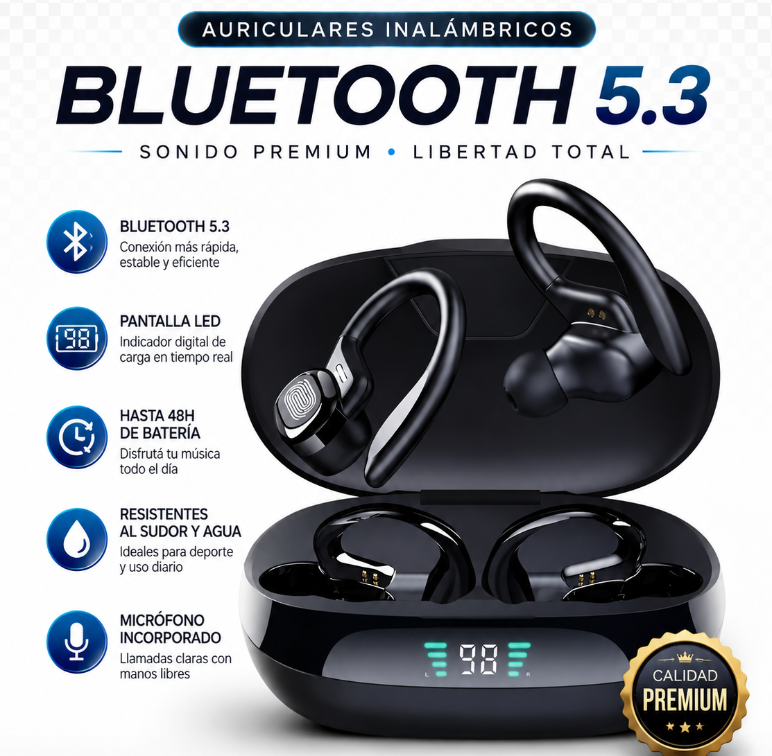 Auriculares Inalámbricos ANKRIYUL 5.3 – Sonido Pro para tu Entrenamiento