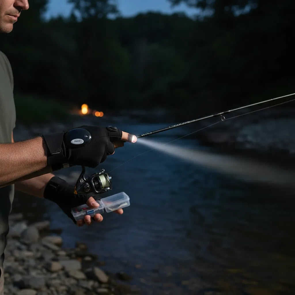 Guantes Led Multifunción Carpintería, Trabajo, Pesca, Noche